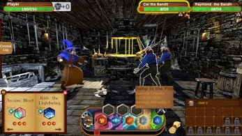 Elementium combat and UI screenshot